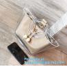 Buy cheap PVC transparent shopping bag, Zipper PVC Vinyl Tote Shopping Bag, PVC shopping reusable tote bags with carry handle, bag from wholesalers