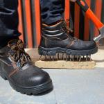 36-48 Rubber PU Safety Shoes Boots Steel Toe Work Boots 6'' Waterproof