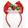Buy cheap Portable Girls Holiday Hair Accessories , Party Christmas Bow Headband from wholesalers