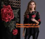 Lace Collar Applique Neckline Lace Crochet Flower Motif Patchwork Sewing Access