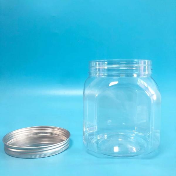 Buy cheap Clear Rectangular 820ml Plastic Cookie Jars For Chocolate Snacks from wholesalers