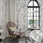 Green Botanical Peel And Stick Wallpaper Geometric Adhesive Floral Wallpaper