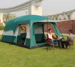 8 to 12 person Tent Triple Camping Tent Three Rooms Family Camping Tents Well