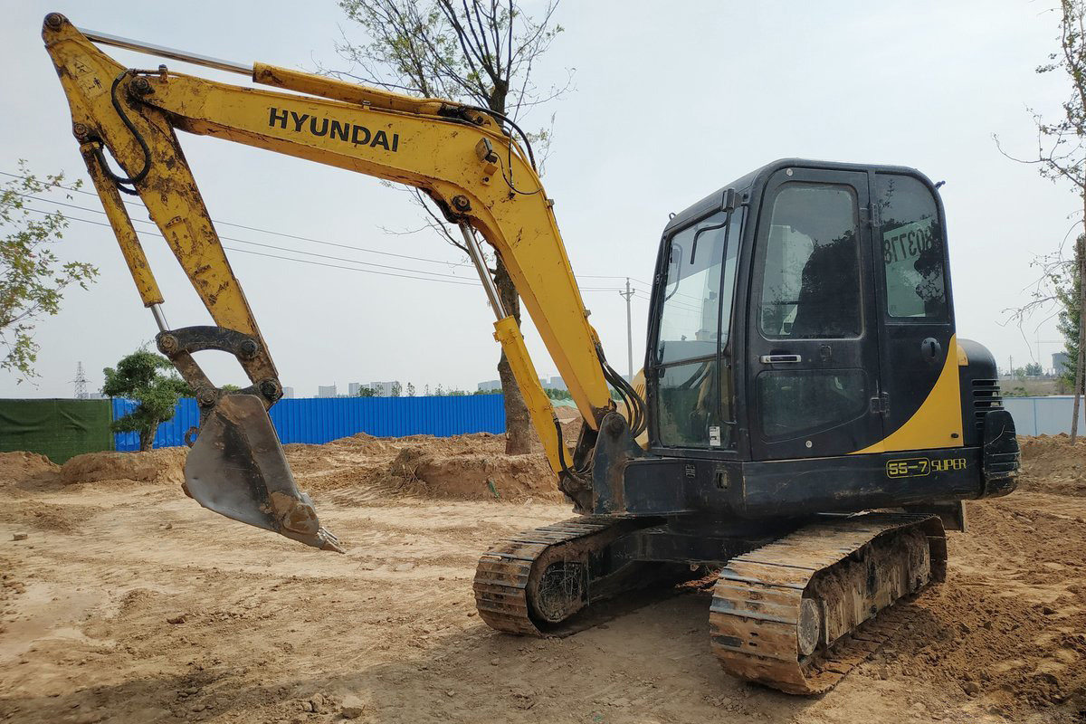 5.5Ton Hyundai Robex 55-7 Excavator with Hydraulic Valve 0.18m³ Bucket