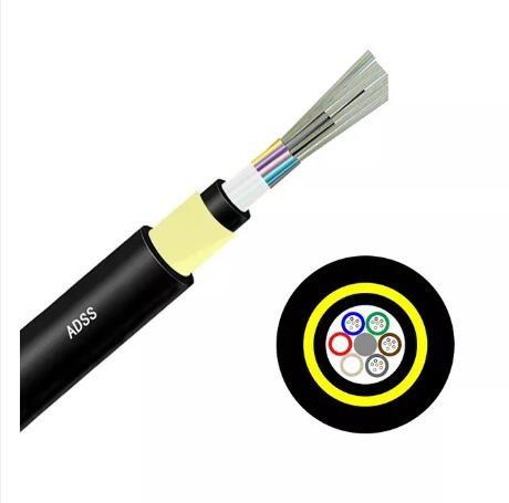 Buy cheap Outdoor 12 24 32 48 72 96 144 Core Communication Cable Adss G652d Fiber Optic Cable from wholesalers