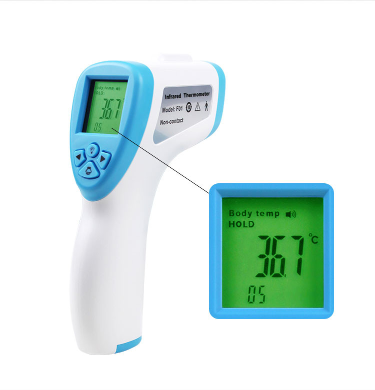 Digital Non Contact Infrared Forehead Thermometer Temperature Unit Main Unit