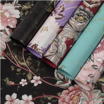 Retro And Elegant Fragrant Rose Waterproof Gift Bouquet Flower Wrapping Paper