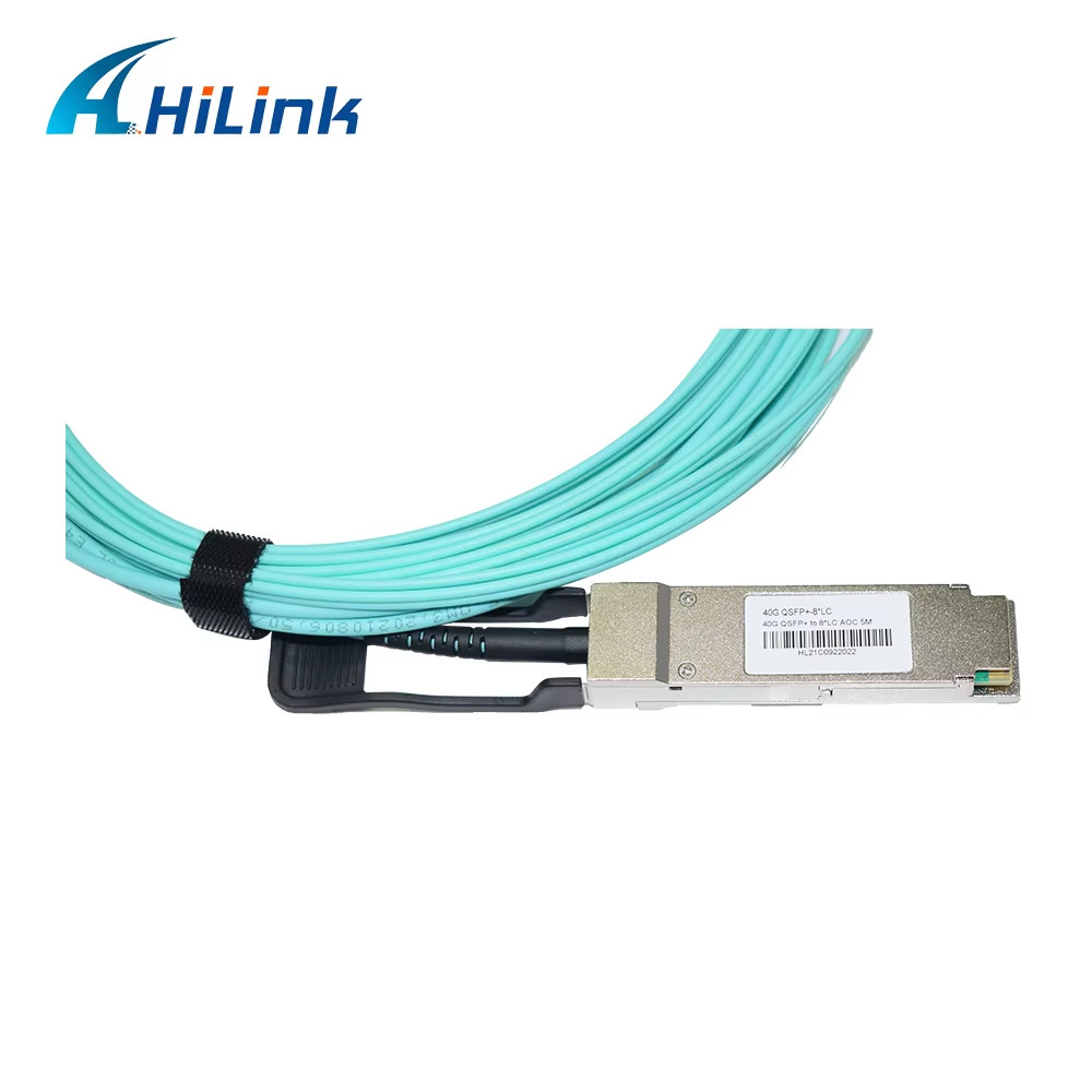 40G QSFP+ to 8xLC AOC 3M Breakout Active Optical Cable