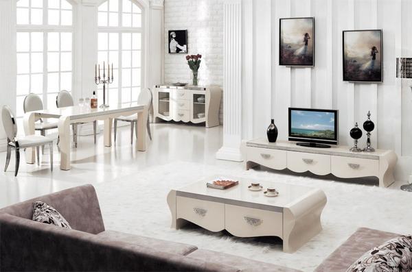 Buy cheap sell high glossy coffee table,#A-130,TV cabinet,#B-130 from wholesalers