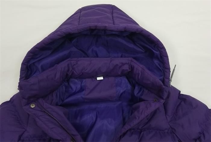 High Shine Longline Ladies Long Padded Waterproof Coats With Hood Lightweight