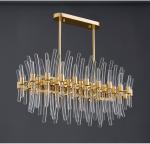 Led Glass Chandelier For Dining Room Kitchen Modern Home Decor led crystal