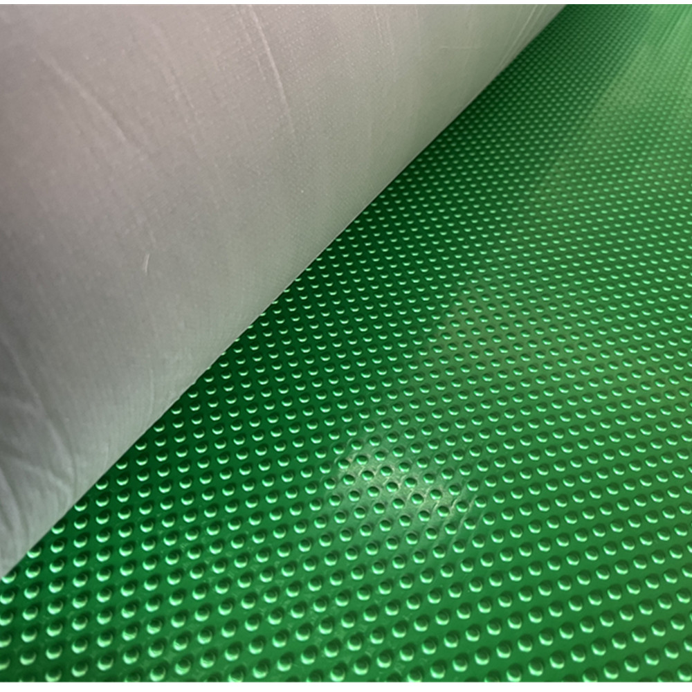Green color 2mm type rubber material ESD antistatic rubber floor mat