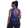 Buy cheap Navy Dry Fit Back Hollow Out Tank Top Plus Size Workout Tanks 260g from wholesalers
