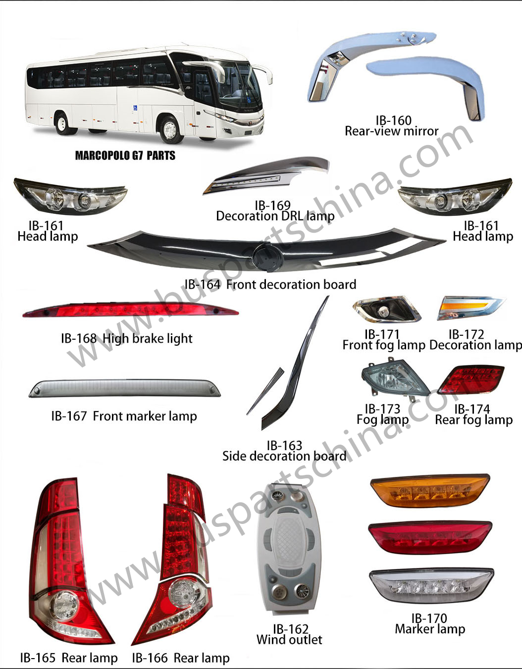 Marcopolo Bus front windscreen 10806889 windshield G7 1200 Bus Glass
