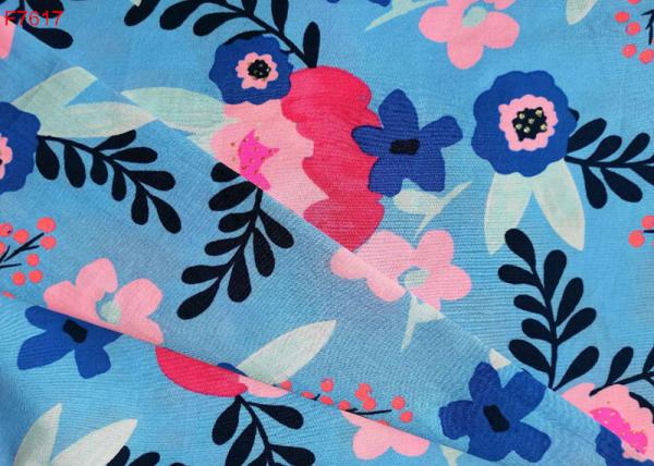 Buy cheap F7617 Cotton Rayon Popin for lady Shirt Skirt Fashion Popular Flower Printing from wholesalers
