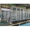 Buy cheap Supermarket Glass Door No Frost Showcase Vertical Display Refrigerator Chiller from wholesalers
