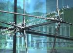 Buy cheap Stainless Steel Fin Fully Spider Fitting Frameless Glass Curtain Wall for showroom from wholesalers