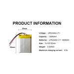 Powerful Lithium Polymer Battery 3.7v 1000mah 402035 Battery CE