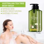 Tea Tree Oil Body Care Wash Deep Cleaning Perfumed Antibacterial Body Cleanser