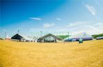 Huge Event Hall Aluminium Frame Tent For Dancing 50 Meter Span Aircraft Shape