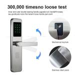 Smart Hotel Locks Grey / Black Hotel Smart Door Lock 2pcs Cards DC 6V Power
