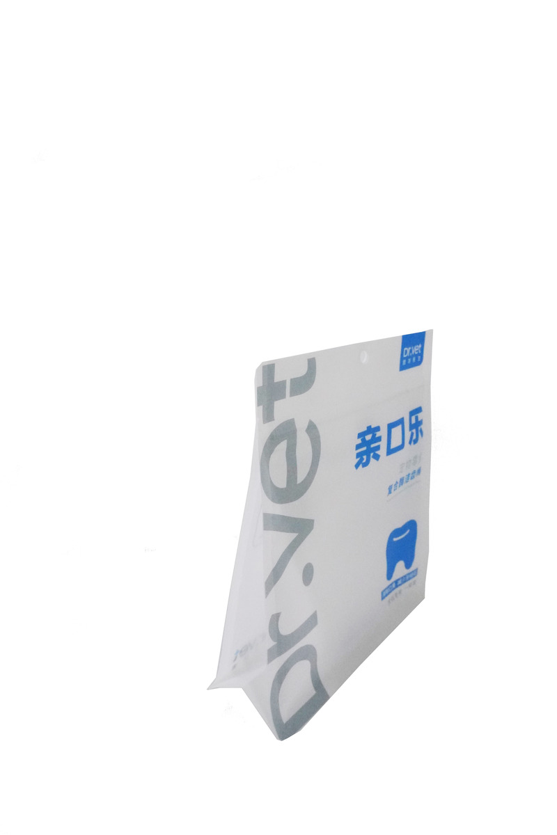 Side Flat Bottom Moisture Proof Square Transparent Holder Up Packaging Pouches