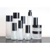 Buy cheap Frosted Lotion Pump 500ml Cosmetic Glass Jar Label Printing from wholesalers