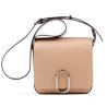 Buy cheap High-end European and American fashion buckle shoulder bag women's singles shoulder bag leather small square package from wholesalers