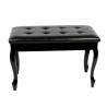 Buy cheap Good quality French style popular piano bench for sale Bedroom bench antique synthetic leather 2 seater long piano bench from wholesalers