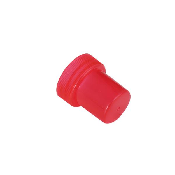 Buy cheap Ribbed Red Plastic Screw Caps Custom Logo Non Spill 28/415 from wholesalers