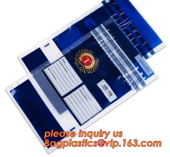custom logo tamper tear proof plastic bank money envelopes mailing bag, Security Bag/Printed Plastic Security Bags For M