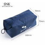 Custom Polyester Cosmetics Makeup Bag Pure Color Pink Wash Bag