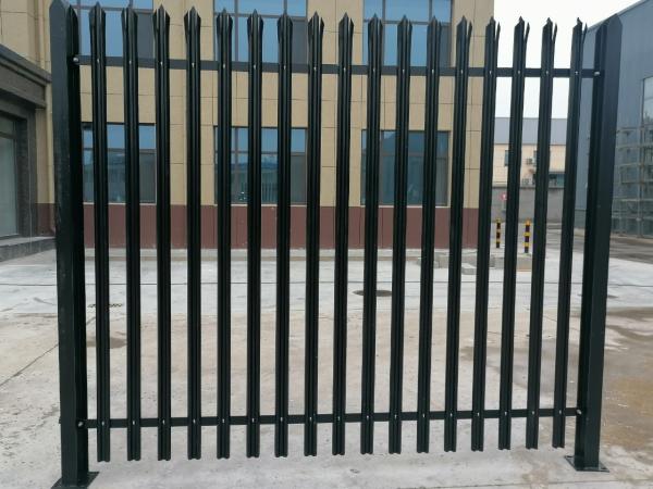 Buy cheap Customized heavy duty palisade fence panels D pale bend head palisade fencing from wholesalers