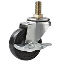Buy cheap light duty 2.5" swivel industry rubber caster, 2" rubber caster, black rubber castors, rubber wheels from wholesalers