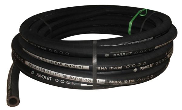 Buy cheap EN856 4SP Spiral Hydraulic Hose , 4 Wire Rubber Hydraulic Hoses from wholesalers