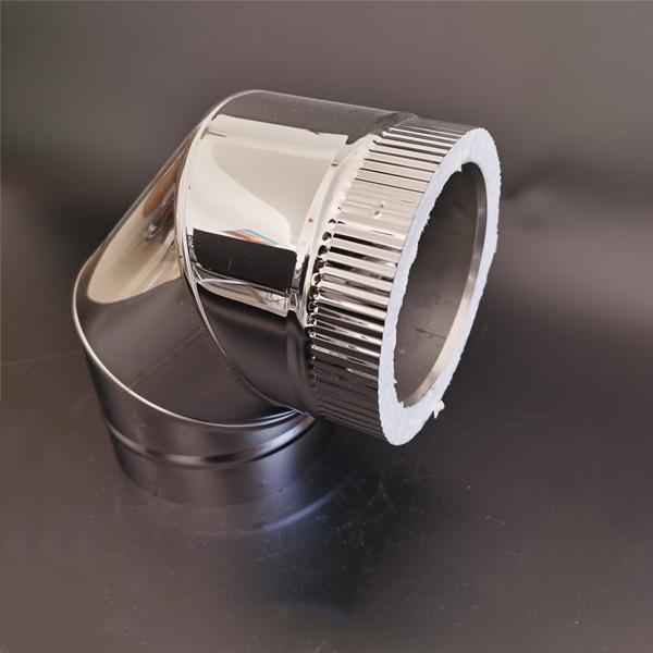 Buy cheap Double Wall Universal Stove Chimney Pipe 90 Degree Bend With Spigot Lock from wholesalers