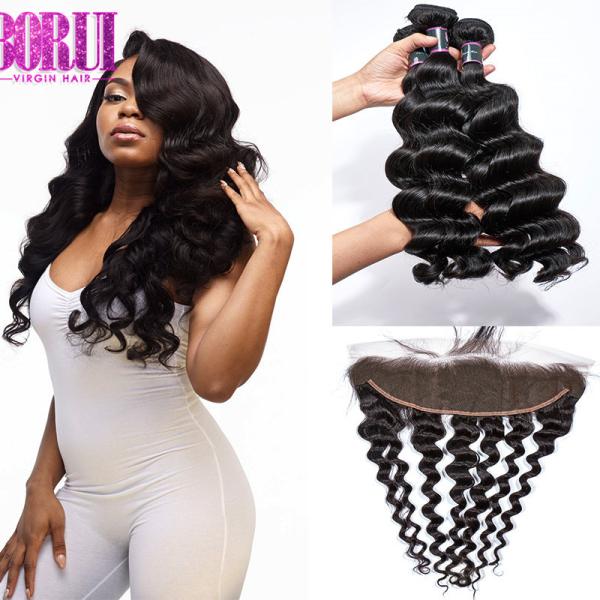 Buy cheap Loose Wave Human Hair Lace Frontal Pre Plucked 100% Unprocessed Raw Virgin from wholesalers