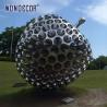 Buy cheap Metal Art Large Stainless Steel Garden Sculptures Hole Digging Apple from wholesalers