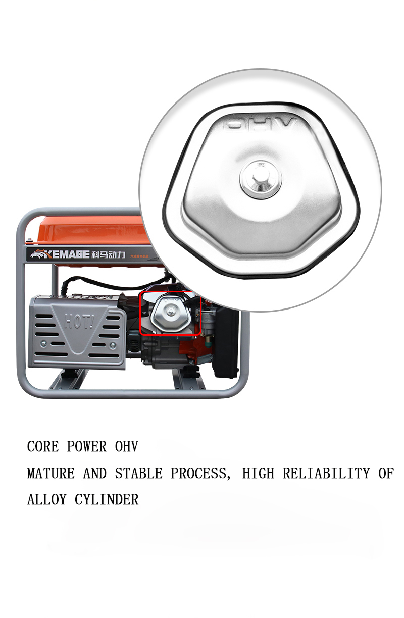 HN Model Gasoline Power Generators 4800-4KW Single Phase Gasoline Generator