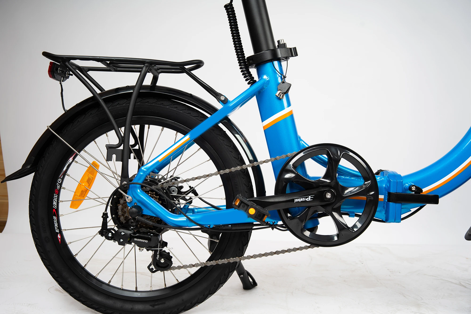 20 Inch Electric Folding Bike 36V 350W Battery 7 Speed Step Through Electric Bicycle