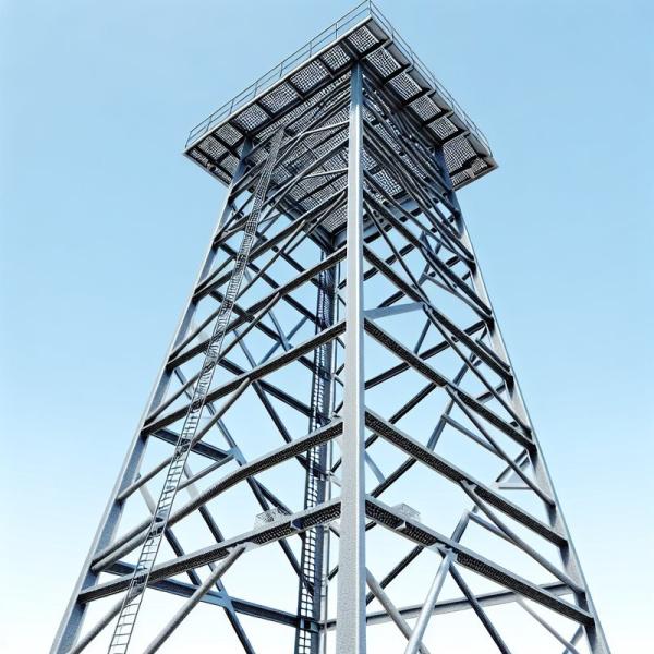 Buy cheap Height 10-100 Meters Steel Skeleton Building Tower For Heavy-Duty from wholesalers