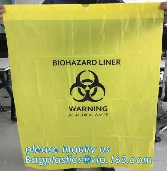 Buy cheap Customized HDPE t-shirt plastic garbage bags for medical disposal yellow biohazard medical waste bag, bagplastics, bagpa from wholesalers