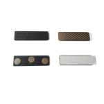 Custom Size Block Neodymium Magnetic Name Badge Nickel Coating