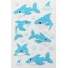 Buy cheap Non Toxic Foam Puffy Animal Stickers DIY 3D Cartoon Shark Blue Colored from wholesalers