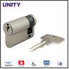 Buy cheap Single Euro Door Cylinder EN1634 Fire Tested Yale Keyway EN1303 Brush Nickel from wholesalers