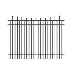 Steel Hercules Security Fencing Slanted Tubular Palisade Fences Ornamental