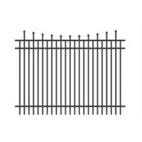 Buy cheap Steel Hercules Security Fencing Slanted Tubular Palisade Fences Ornamental product