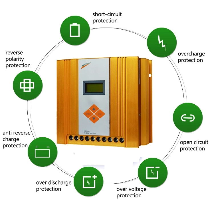 3kw 600w Solar And Wind Controller With Overload Protection 100-600 Watts