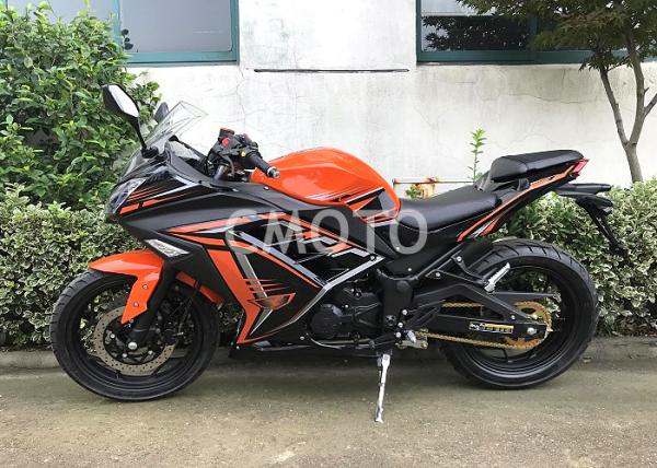 Buy cheap Digital Speedmeter Orange Black Street Sport Motorcycles Mufler Stainless Steel Muffler from wholesalers