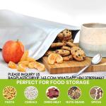 Mylar Bags For Food Storage With Oxygen Absorbers & Labels, 10 Mil Thick 3 Sizes